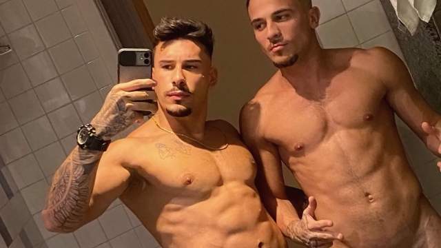 JustTheGays thumbnail for Kleber Matta and Andrew Pampelo - amateur gay porn from OnlyFans, MyVidster, GayForFans and more! - video