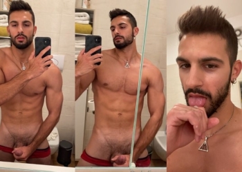 JustTheGays thumbnail for Parsifaltheking jerks off and licks up his cum - amateur gay porn from OnlyFans, MyVidster, GayForFans and more! - Jerk Off, Solo