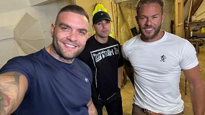 JustTheGays thumbnail for Andy Lee, Dcbrne and Rich Harring – taking a break to get sucked - amateur gay porn from OnlyFans, MyVidster, GayForFans and more! - Oral, Group