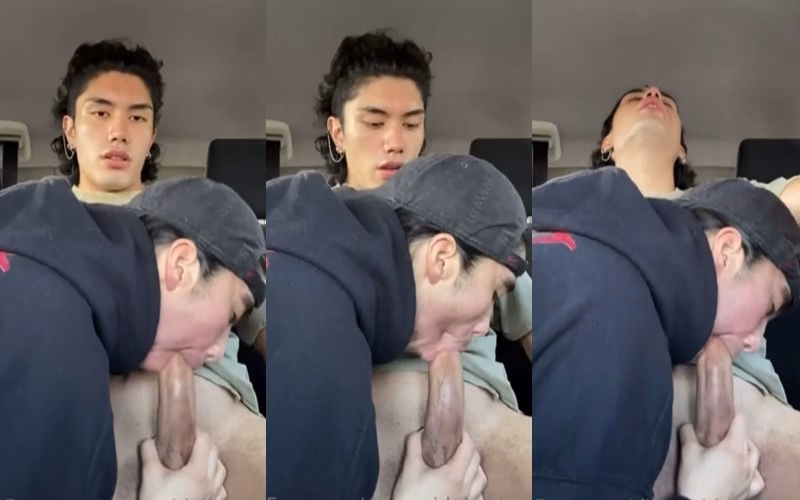 JustTheGays thumbnail for Brandon Colladoo gets a quick blowjob in car – diarmuid.duibhne - amateur gay porn from OnlyFans JustForFans GayForFans - 
