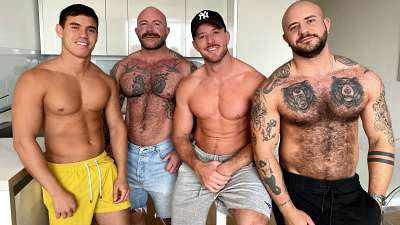 JustTheGays thumbnail for Couple Swap – Phil James, Dickie James, Oliver Hunt, Holden Hunt - amateur gay porn from OnlyFans, MyVidster, GayForFans and more! - Anal, Group, Latin