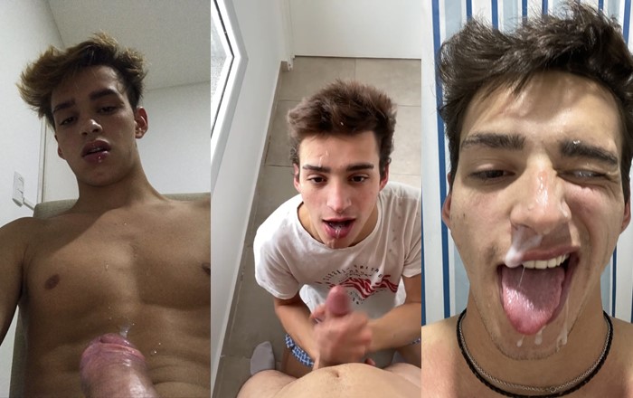 JustTheGays thumbnail for Lucas Tejero gets a facial - amateur gay porn from OnlyFans, MyVidster, GayForFans and more! - POV, Oral, Young & Twink