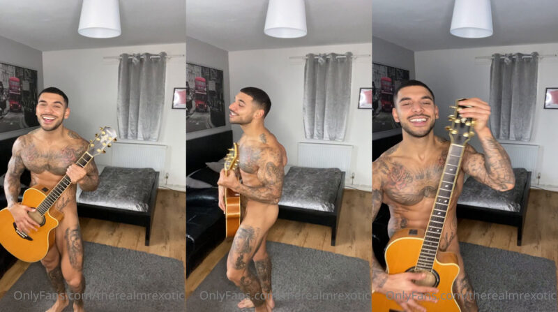 OnlyGays thumbnail for therealmrexotic plays the guitar naked - amateur gay porn from OnlyFans, MyVidster, GayForFans and more! -