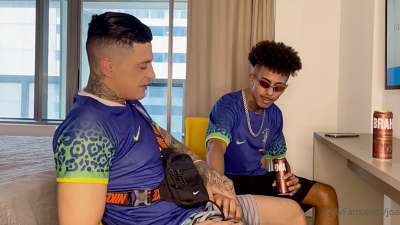 JustTheGays thumbnail for Joao Alves and BrunoHot25 fuck - amateur gay porn from OnlyFans, MyVidster, GayForFans and more! - Anal, Latin