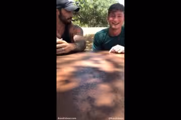 JustTheGays thumbnail for Jordan makes Troy jerk off under the picnic table TroyxBrandt - amateur gay porn from OnlyFans JustForFans GayForFans - 
