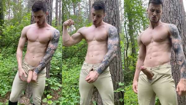 JustTheGays thumbnail for Max Barz jerks off in the woods - amateur gay porn from OnlyFans, MyVidster, GayForFans and more! - Jerk Off, Outdoor, Solo