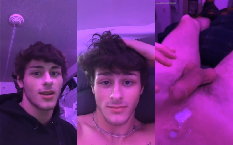 JustTheGays thumbnail for Sexy guy’s erotic tiktoker talk and jerk - amateur gay porn from OnlyFans JustForFans GayForFans - 