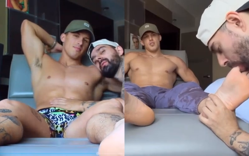JustTheGays thumbnail for Zach Beech (thezacattack) gets worshipped by Casey Cooper - amateur gay porn from OnlyFans JustForFans GayForFans - Worship, Young/Twink