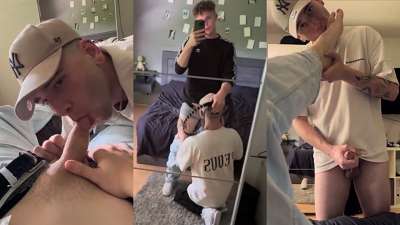 JustTheGays thumbnail for Joshuax69 and DomeMrt – POV of a blowjob - amateur gay porn from OnlyFans, MyVidster, GayForFans and more! - 
