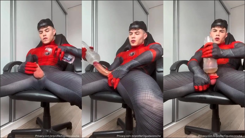 JustTheGays thumbnail for Ogustavorocha uses a fleshjack while in a spiderman custume - amateur gay porn from OnlyFans, MyVidster, GayForFans and more! - Jerk Off, Latin, Solo, Toys, Young & Twink