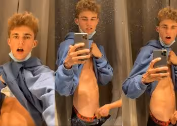 JustTheGays thumbnail for Tiktoker hugokyoto gets a handjob in a shop - amateur gay porn from OnlyFans JustForFans GayForFans - 