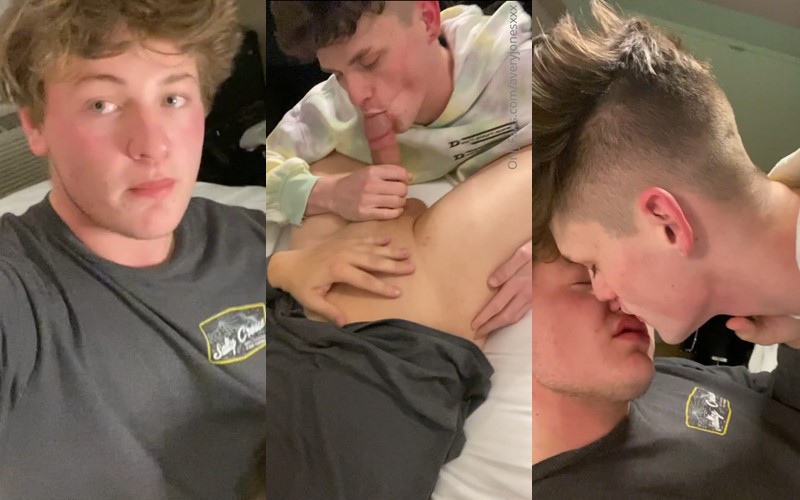 JustTheGays thumbnail for Blowjobs and kisses – Avery Jones (averyjonesxxx) - amateur gay porn from OnlyFans, MyVidster, GayForFans and more! - Oral, Young & Twink