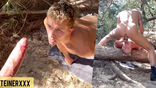 JustTheGays thumbnail for Cedric Dreamer and Sam Steiner (Samt_MDT) – throat fuck in the woods - amateur gay porn from OnlyFans, MyVidster, GayForFans and more! - Anal, Oral, Outdoor