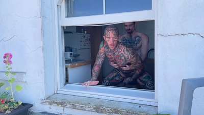 JustTheGays thumbnail for Hoping the neighbours get distracted by my mates tattoos while i eat his hole – InkedBrln, Malorie Likes – RFC - amateur gay porn from OnlyFans, MyVidster, GayForFans and more! - video