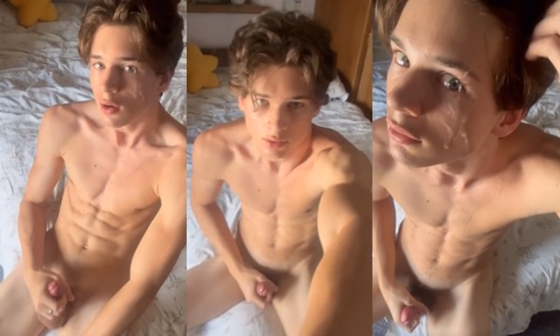 JustTheGays thumbnail for Oklayay jerks his young twink cock - amateur gay porn from OnlyFans JustForFans GayForFans - 