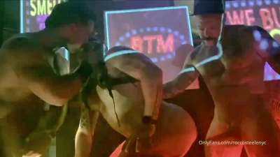 JustTheGays thumbnail for Rocco Steele, Teddy Torres and Riley Mitchel fuck Live at Hustlaball - amateur gay porn from OnlyFans, MyVidster, GayForFans and more! - Anal, Big Cock, Group