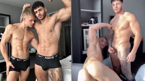JustTheGays thumbnail for Dildo Action – FitNarad fucks Peachy Boy with a dildo - amateur gay porn from OnlyFans, MyVidster, GayForFans and more! - Toys