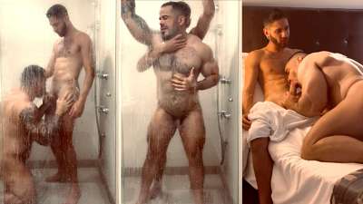 JustTheGays thumbnail for Pedro Gyn and John Vyktory fuck after a shower - amateur gay porn from OnlyFans, MyVidster, GayForFans and more! - 