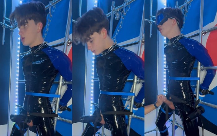 JustTheGays thumbnail for Twink tied up bdsm jerk session - amateur gay porn from OnlyFans, MyVidster, GayForFans and more! - Jerk Off, Young & Twink