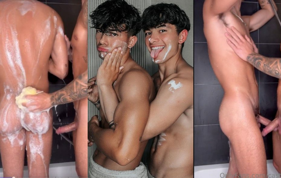JustTheGays thumbnail for Castro Twins (castrofire) shower and jerk off together - amateur gay porn from OnlyFans, MyVidster, GayForFans and more! - Shower, Jerk Off, Young & Twink