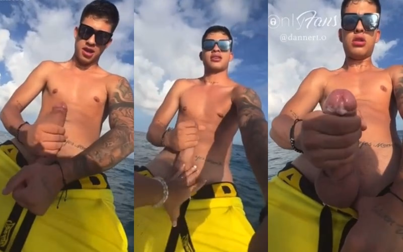 JustTheGays thumbnail for Danner1.0 jerks off on a jetski - amateur gay porn from OnlyFans JustForFans GayForFans - 