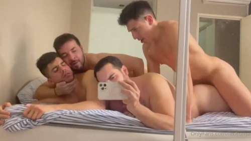 JustTheGays thumbnail for Fer Froma – Foursome - amateur gay porn from OnlyFans, MyVidster, GayForFans and more! - Anal, Group, Latin