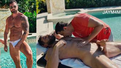 JustTheGays thumbnail for Jay M4M and Fitcamguy – jerk by the pool - amateur gay porn from OnlyFans, MyVidster, GayForFans and more! - 