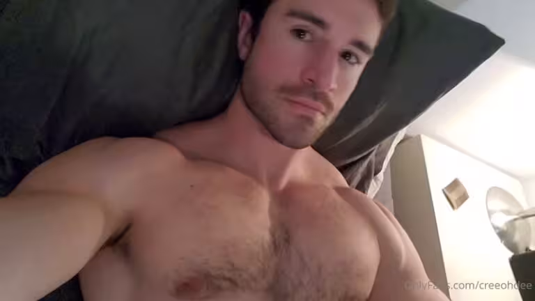 JustTheGays thumbnail for Jerking off in bed and cumming over myself – Chris O’Donnell (creeohdee) - amateur gay porn from OnlyFans JustForFans GayForFans - 