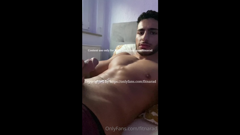 JustTheGays thumbnail for Jerking off in bed and cumming over myself – FitNarad - amateur gay porn from OnlyFans, MyVidster, GayForFans and more! - Jerk Off, Solo