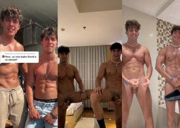 JustTheGays thumbnail for Sergio Mengual and David Mengual jerk together - amateur gay porn from OnlyFans, MyVidster, GayForFans and more! - Latin, Jerk Off
