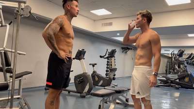 JustTheGays thumbnail for Gian Luca fucks Franco Arias after a workout