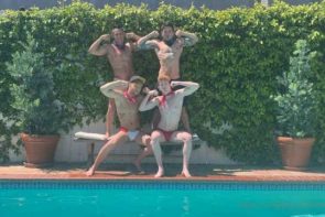 JustTheGays thumbnail for Outdoor 4way – Max Lorde, Jax Thirio, Dakota Payne & Devyn Pauly - amateur gay porn from OnlyFans, MyVidster, GayForFans and more! - Anal, Group, Outdoor
