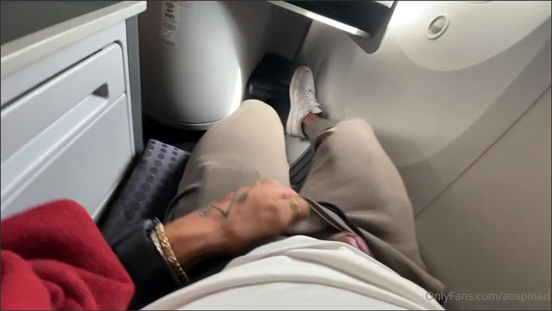 JustTheGays thumbnail for Alejo Ospina – I Almost Got Caught jerking off on the plane - amateur gay porn from OnlyFans, MyVidster, GayForFans and more! - Jerk Off, Latin