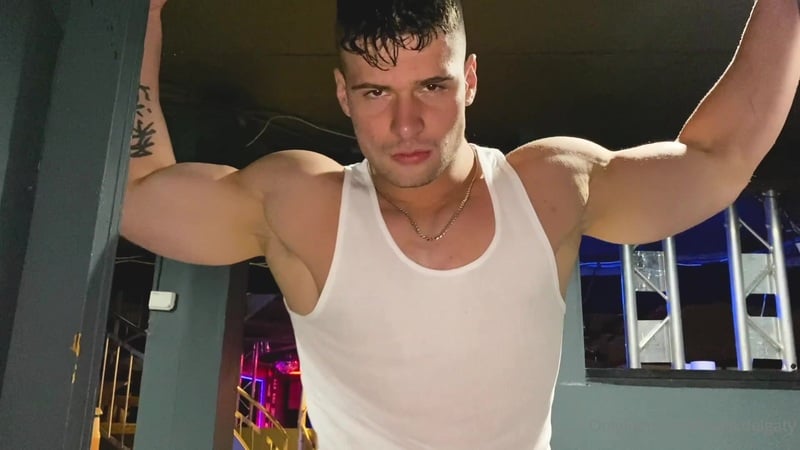 JustTheGays thumbnail for Doing a strip tease and dancing in the club – Malik Delgaty - amateur gay porn from OnlyFans, MyVidster, GayForFans and more! - Solo