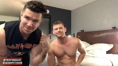 JustTheGays thumbnail for Jacob Peterson and Trenton Ducati fuck - amateur gay porn from OnlyFans, MyVidster, GayForFans and more! - 