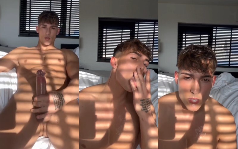 JustTheGays thumbnail for Levy Wilgen jerks off and licks his cums - amateur gay porn from OnlyFans, MyVidster, GayForFans and more! - Jerk Off, Solo, Young & Twink