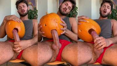 JustTheGays thumbnail for BonjourAxxel fucks a pumpkin - amateur gay porn from OnlyFans, MyVidster, GayForFans and more! - Anal, Jerk Off, Solo
