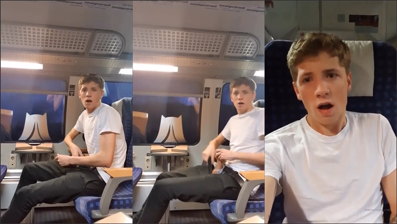 JustTheGays thumbnail for jaden_big jerks off on the train - amateur gay porn from OnlyFans JustForFans GayForFans - 