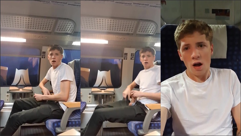 JustTheGays thumbnail for jaden_big jerks off on the train - amateur gay porn from OnlyFans, MyVidster, GayForFans and more! - Jerk Off, Solo, Young & Twink