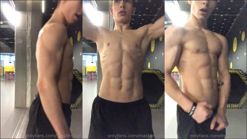 JustTheGays thumbnail for MasterCum works out and touches himself - amateur gay porn from OnlyFans JustForFans GayForFans - 