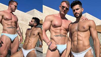 JustTheGays thumbnail for Austin Wolf and Samy Dorgham (man_the_samm) fuck by the pool - amateur gay porn from OnlyFans, MyVidster, GayForFans and more! -