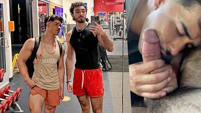 JustTheGays thumbnail for Daniel Osgood and Gino Zanetti – back seat blowjob after the gym - amateur gay porn from OnlyFans, MyVidster, GayForFans and more! - Oral