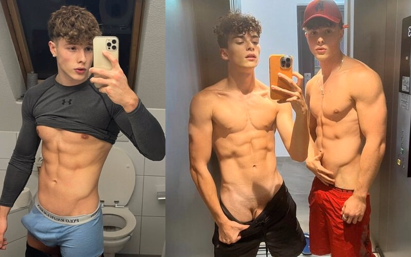 JustTheGays thumbnail for Romeo_twink and Benjamin Hilton – hot massage and jerk off - amateur gay porn from OnlyFans JustForFans GayForFans - 