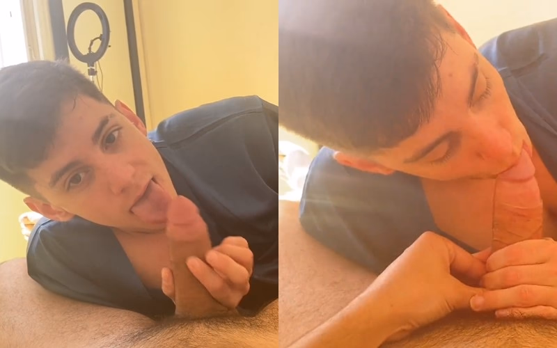 onlytwinks thumbnail for XaviBlinded and Facundo Sanchez – Quick POV blowjob