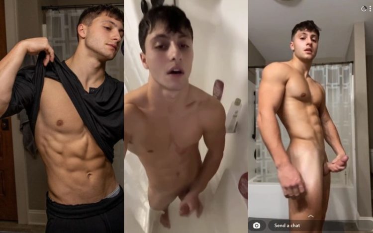 JustTheGays thumbnail for Young bodybuilder “Joey” – leaked jerk videos - amateur gay porn from OnlyFans, MyVidster, GayForFans and more! - Jerk Off, Solo