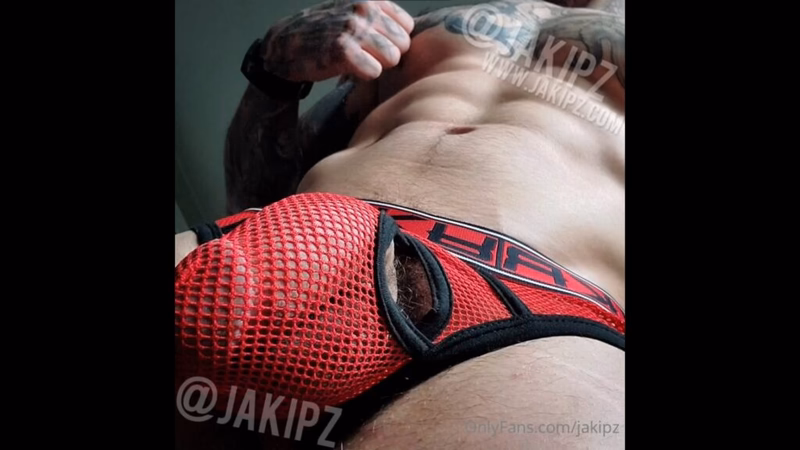 JustTheGays thumbnail for Cumming while wearing my mesh underwear – Jake Andrich (Jakipz) - amateur gay porn from OnlyFans JustForFans GayForFans - 