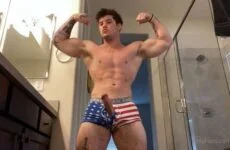 JustTheGays thumbnail for Derek Martin – Bathroom Flex and Jerk - amateur gay porn from OnlyFans, MyVidster, GayForFans and more! - Jerk Off, Solo