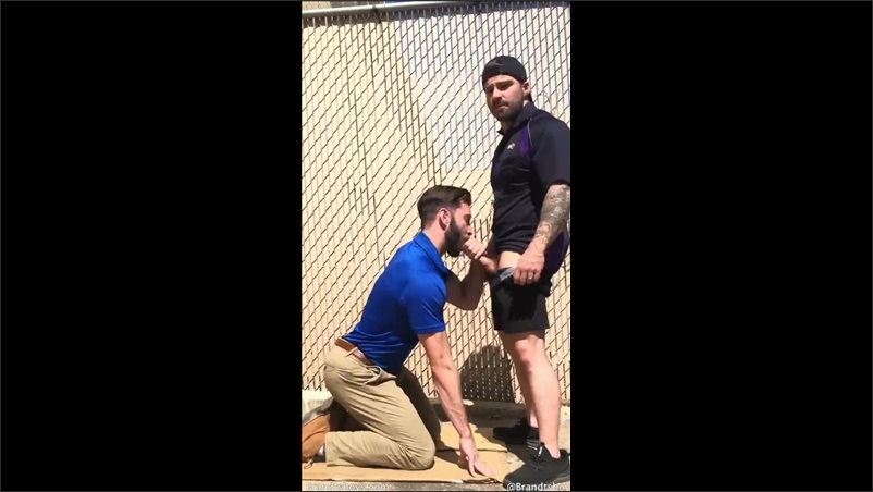 JustTheGays thumbnail for I sucked the married FEDX – Jordan and Kyle - amateur gay porn from OnlyFans, MyVidster, GayForFans and more! - Oral