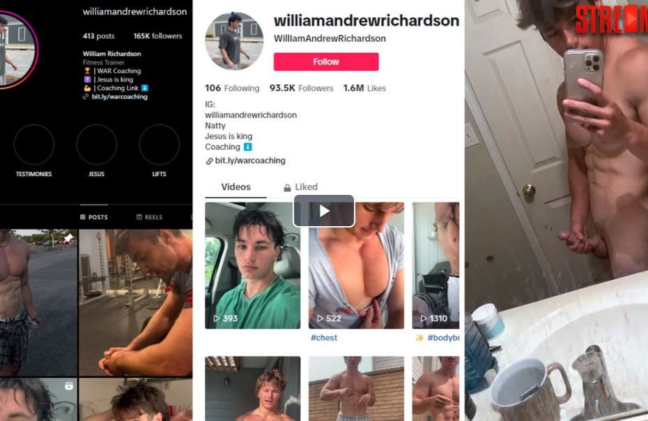 JustTheGays thumbnail for William Richardson – leaked jerk video - amateur gay porn from OnlyFans, MyVidster, GayForFans and more! - Jerk Off, Solo, Young & Twink
