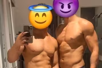 JustTheGays thumbnail for AnonBttmMia and GymPapi - amateur gay porn from OnlyFans JustForFans GayForFans - 